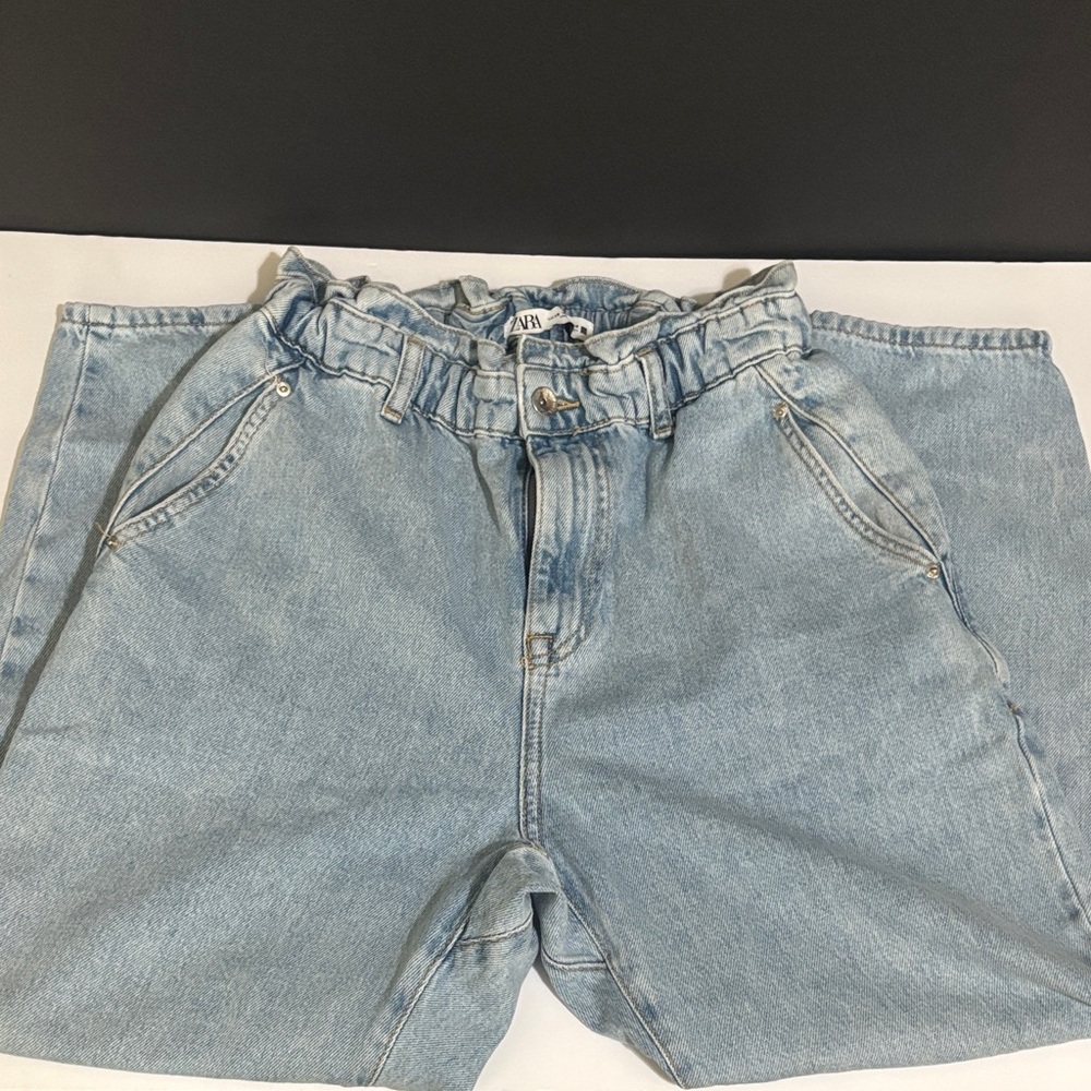 Zara Sky Blue Denim Pants - Picture 2 of 11
